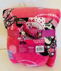 Nojo Extra Large Plush Minnie Mouse Toddler Blanket 40" x 50" NEW!!!