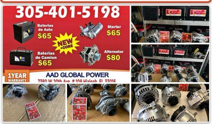 Reconstruidos con 1 año de garantía los alternadores