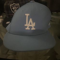 Blue Dodger Hat,  Size 7 5/8