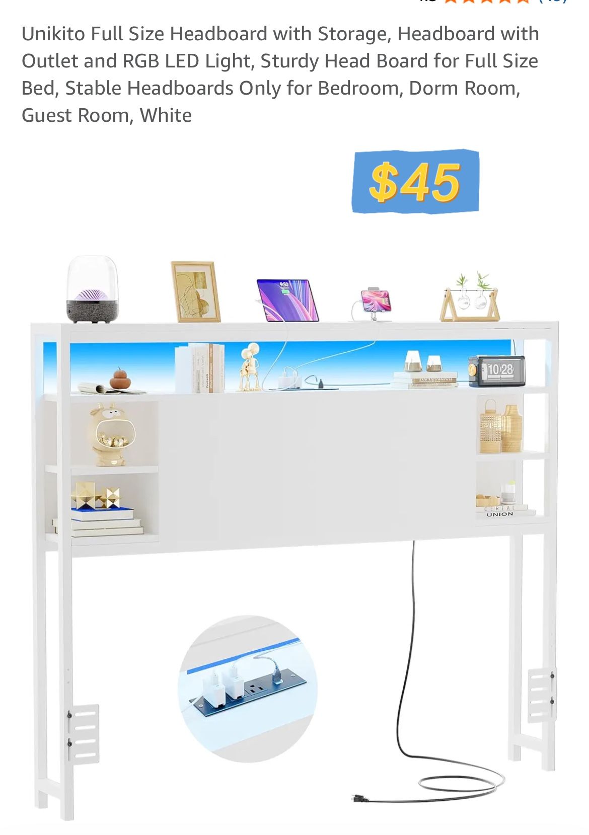 Twin Headboard White