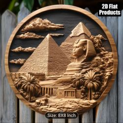 Desert Pharaoh Round Wall Plaque