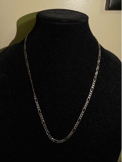 925 solid silver black rhodium 22 inch