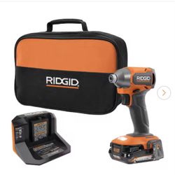RIDGID 18V SubCompact Brushless Cordless Impact Driver Kit with 2.0 Ah Battery, Charger, and Tool Bag
