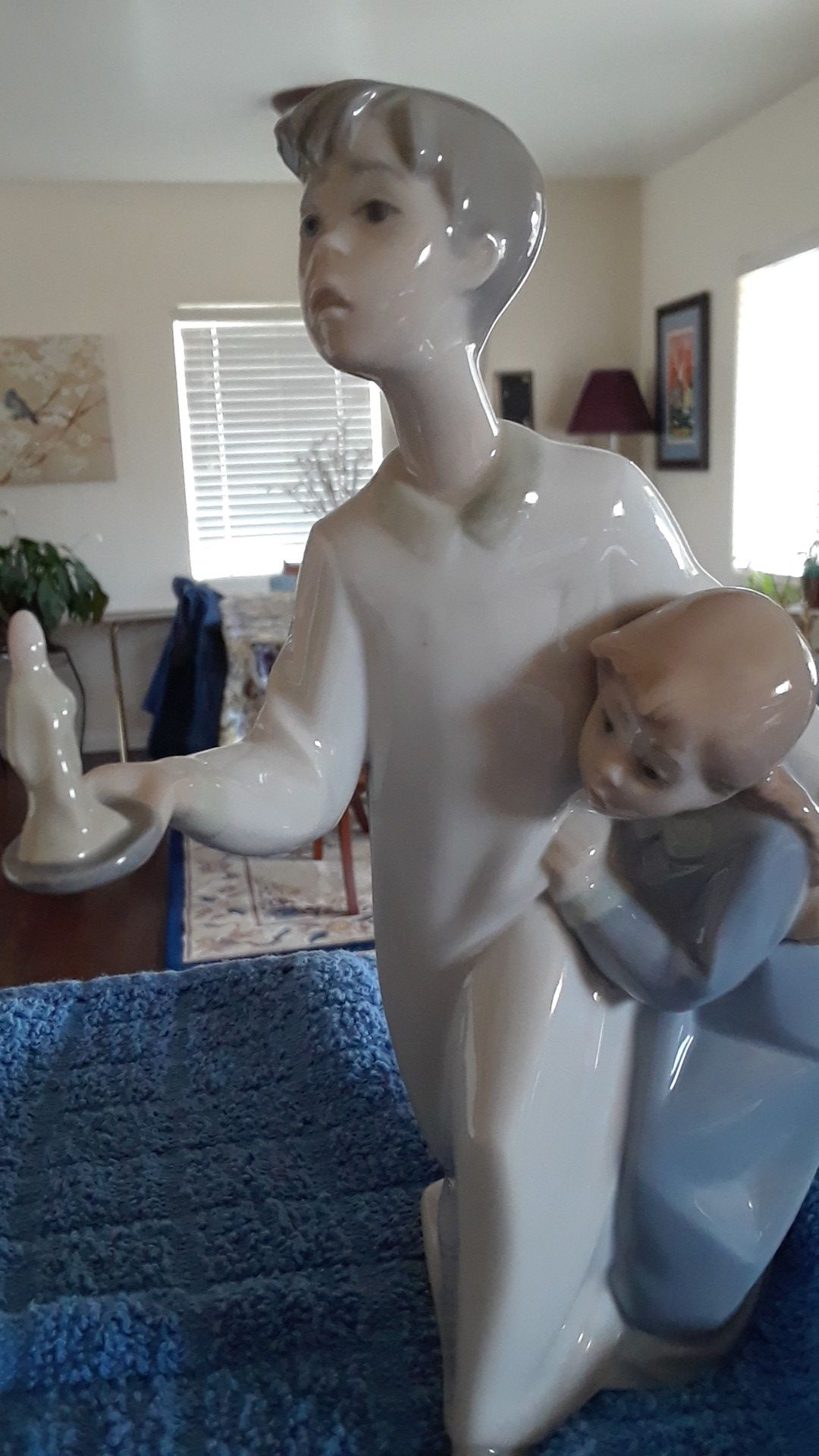 Lladro figurine- brother amd sister