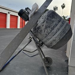 CEMENT MIXER AND 10 FOOT STRAIGHT EDGE $200 Fr Both