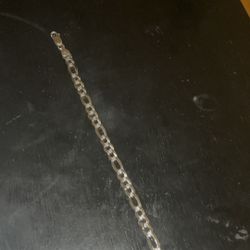 8.5 Inch Diamond Cut Silver Bracelet 