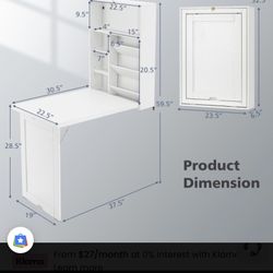 Wall Mounted Folding Table 