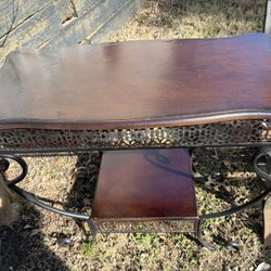 Entry/console Table.   Wood And Metal 