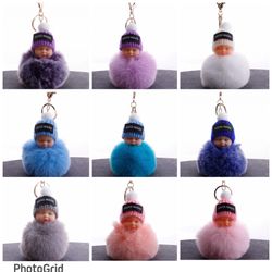 Handmade Cute Sleeping Baby Keychain Bag Charms