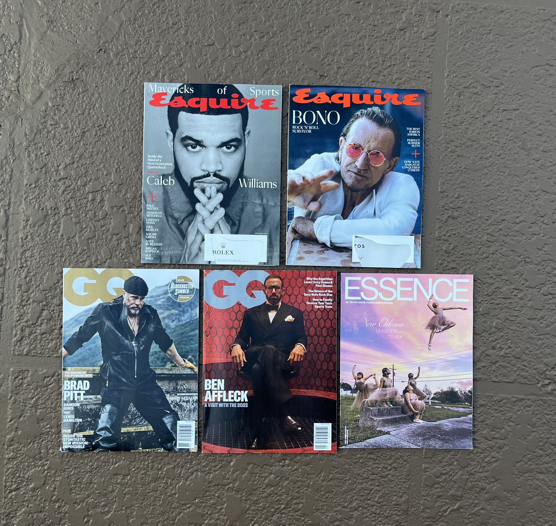 5 Brand new 2025 men’s magazines: GQ, Esquire, Essence