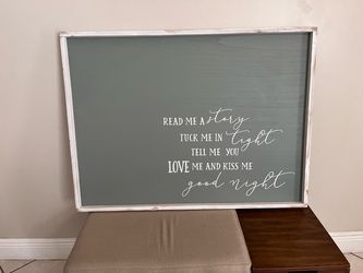 Farmhouse Wood Sign "Good Night" Quote