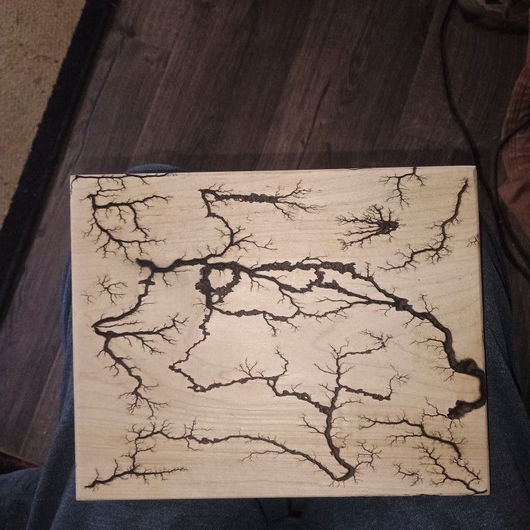 Lichtenburg fractal wood burn