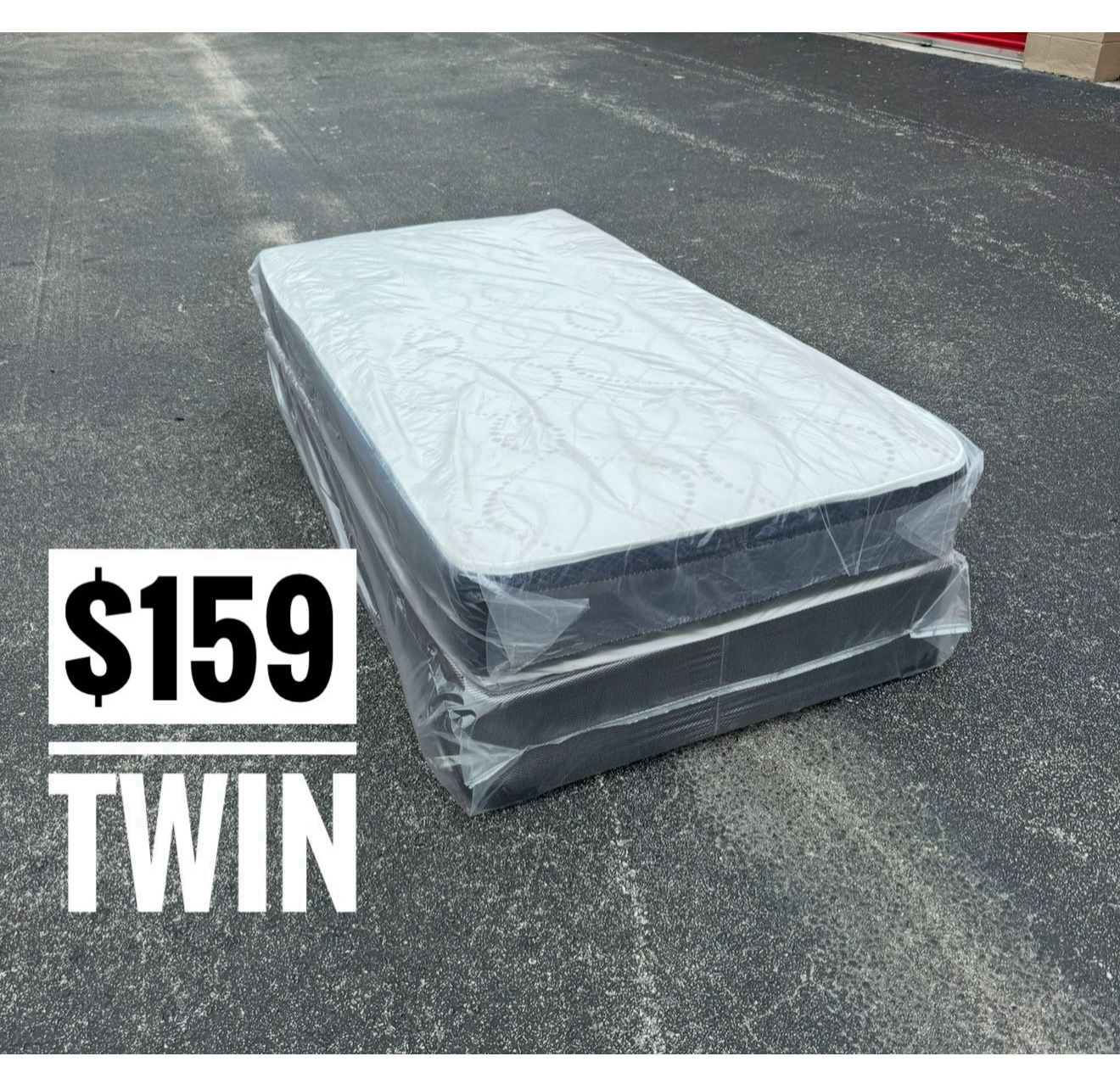 New Twin Size Mattress And Box Spring Set // We Offer  🚚
