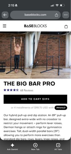 NEW hybrid pull-up and dip gym station (The Big Bar Pro)