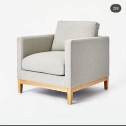 Woodland Hills Wood Base Chair Light Gray - Threshold designed with Studio McGee