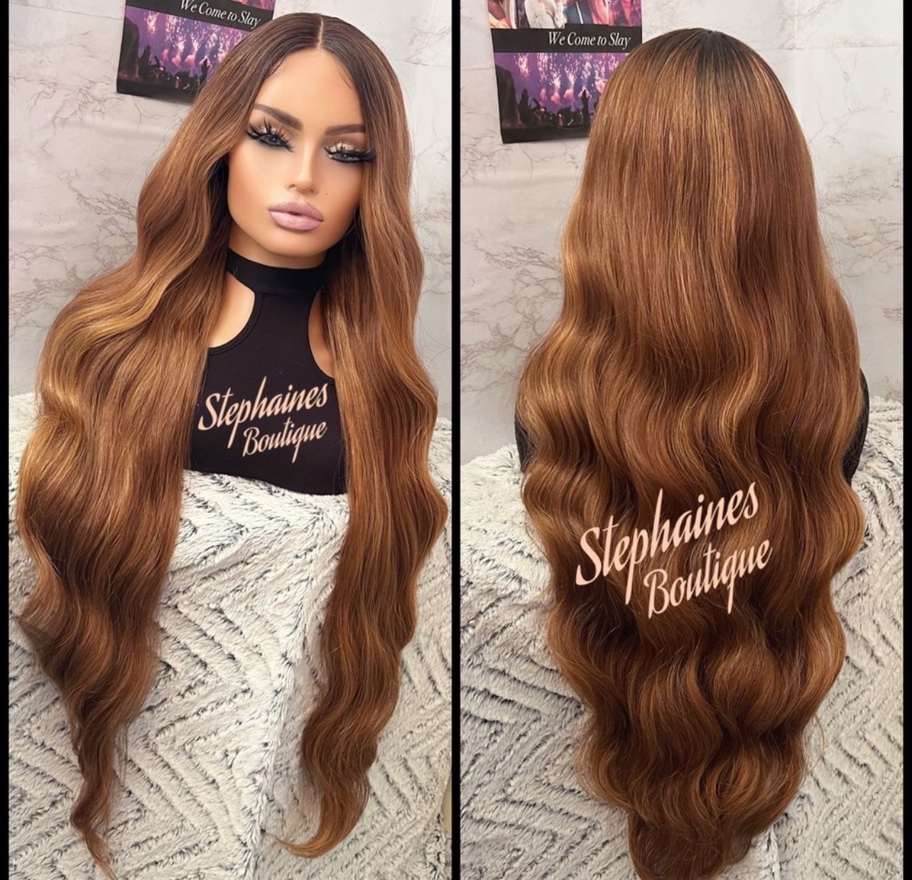 Human Hair Blended Lace Front Wig 