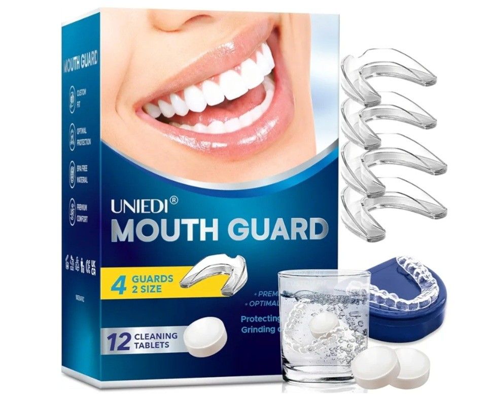 Uniedi Mouth Guard with Cleaning Tablets