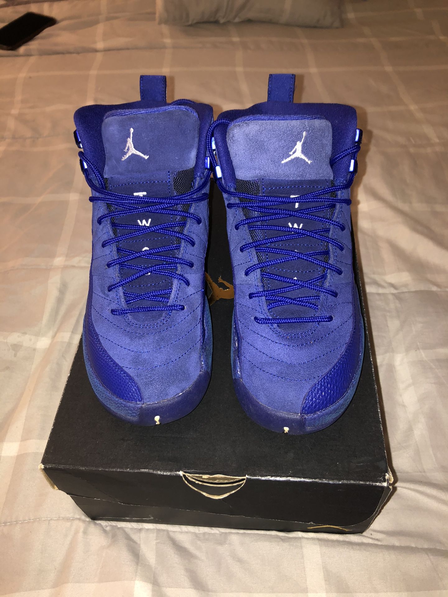 Jordan 12 blue-size 5 gs