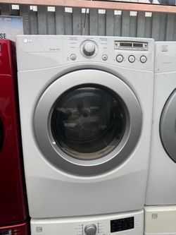 LG white gas dryer