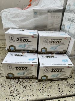 48 Boxes of ZOZO 4‑Ply Disposable Masks – Brand New – $75 Full Lot or Bundles