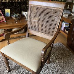 Cane Back Accent Chair 