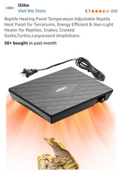 Heat Panel Adjustable Temperature Reptile Heating Plate, Non-Light He