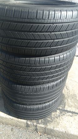 Four matching Michelin tires for sale 235/45/18