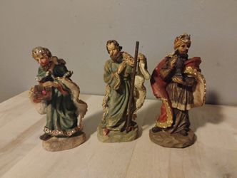 Vintage K's Collection Three Wise Men Nativity Figurines - Set of 3 Kings
