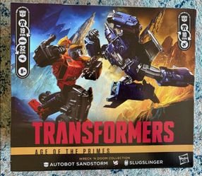 Transformers Age of the Primes Sandstorm vs Slugslinger