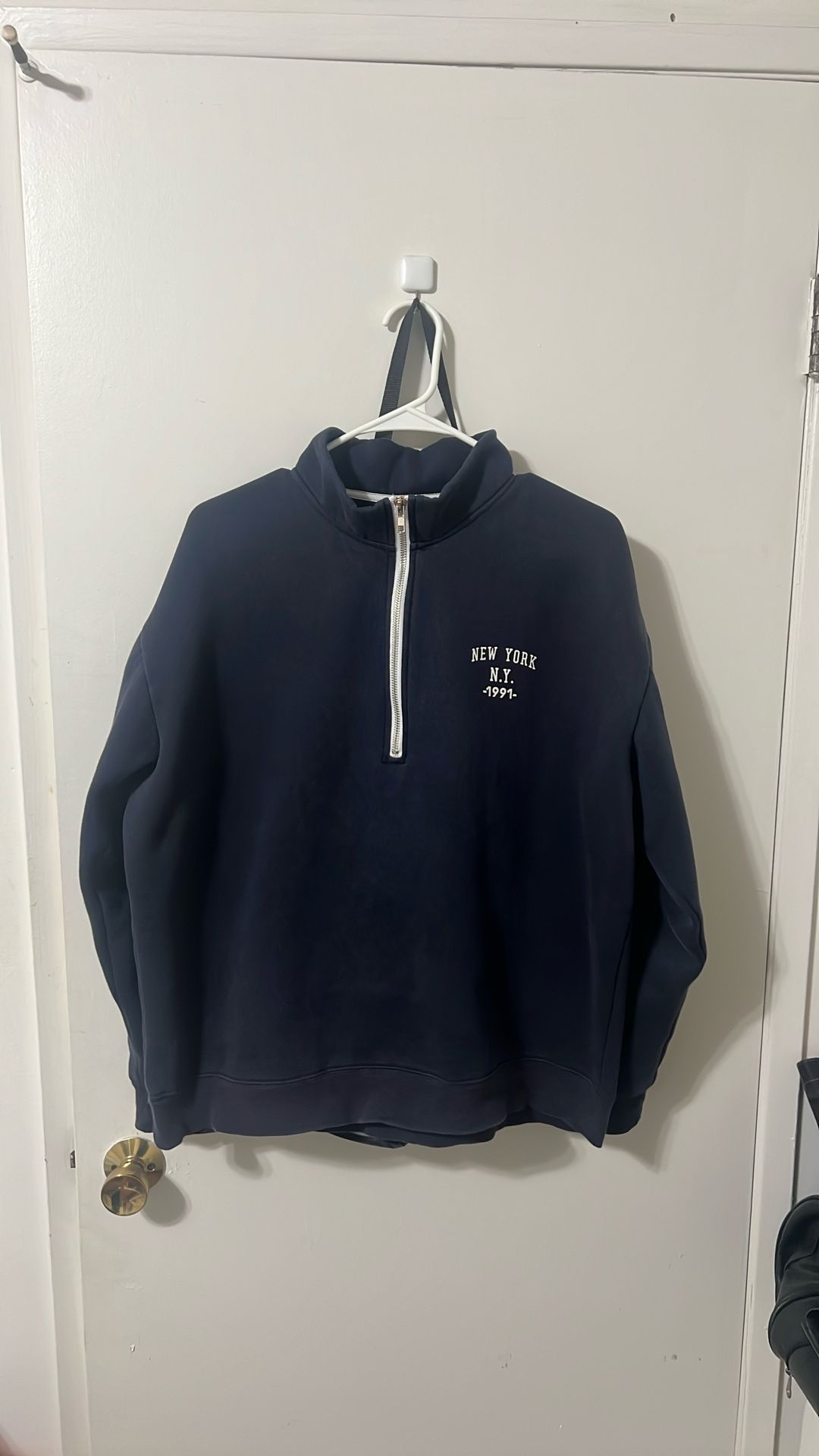 New York baseball fleece-lined hoodie