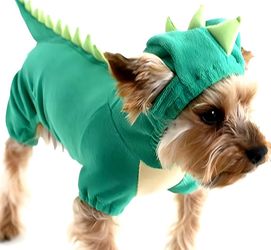 NACOCO Dog Dinosaur Design Costume Green Pet Clothes For Medium & Large Dog (Green, XL)