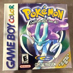 Pokemon Crystal -Complete in Box (New Battery)