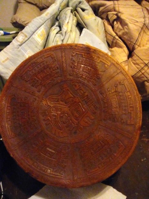 Aztec Ottoman Leather