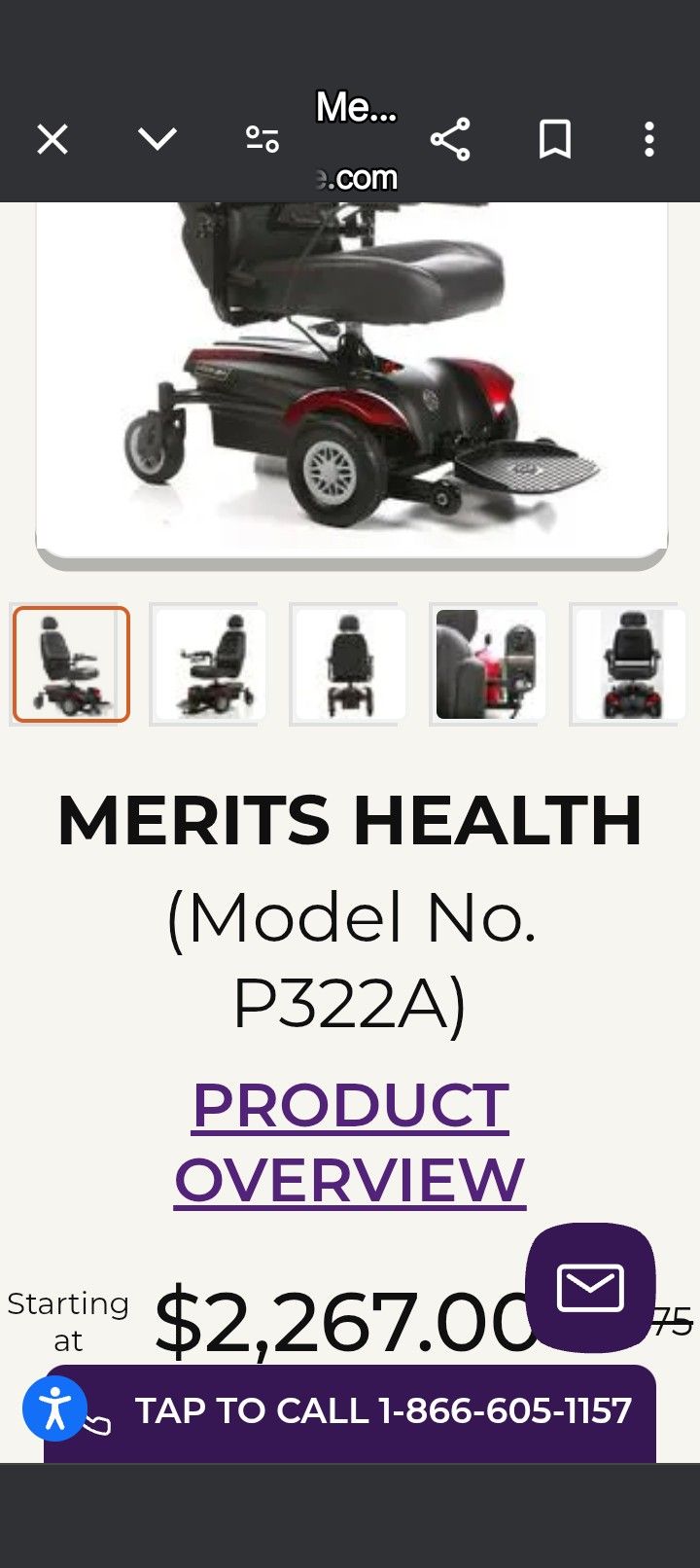 Vision CF-D POWER WHEELCHAIR