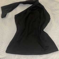 Over The Shoulder Black Shirt 