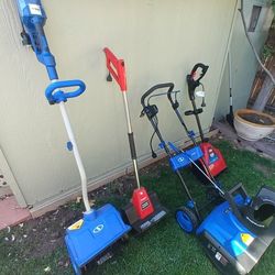 Various Electric Snow Blower Machines