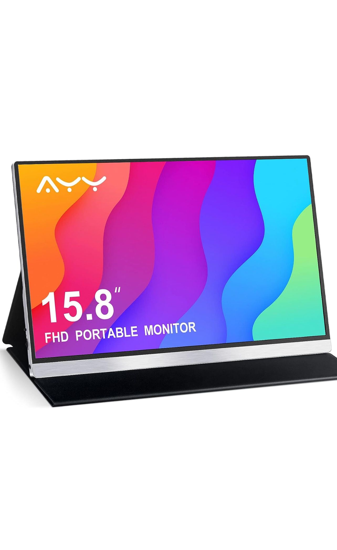 AYY Portable Monitor 15.8 Inch FHD 1080P Portable External 