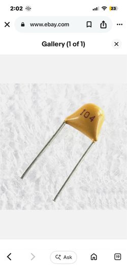 150Pcs  100nF 0.1uF 104 Multi-Layer Monolithic Ceramic Capacitors, 50V, 5.08mm Pin Pitch