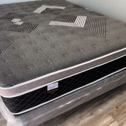 Full Oasis Thermal Comfort Europillow Top 12inch Matres Andboxspring!!