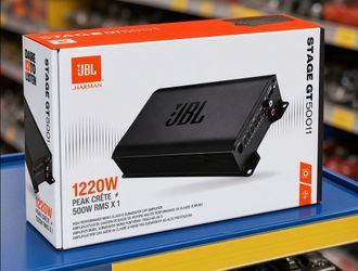 JBL 1220 Watts Compact Subwoofer Amplifier System with Bass Knob Mono Amp Stage GT 50011 StageGT50011