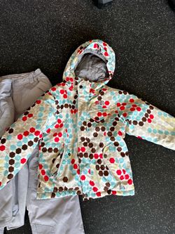 Ski Clothes! Assortment includes North face jacket size small (6-7/8)