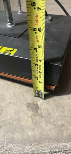 Black Metal Equipment Base with Wood Trim
