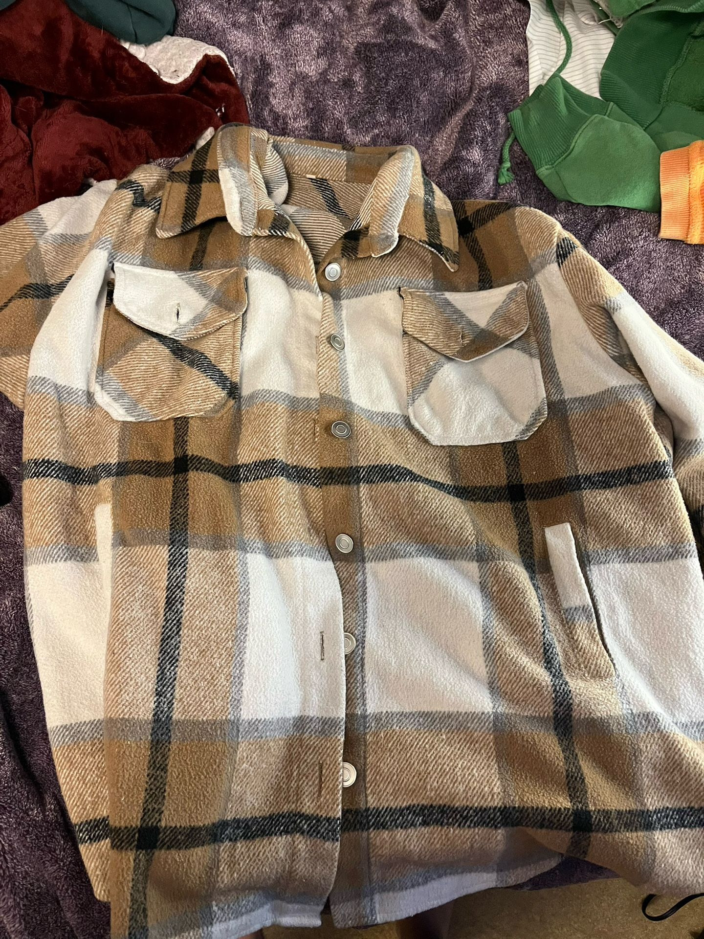 button-up sweater