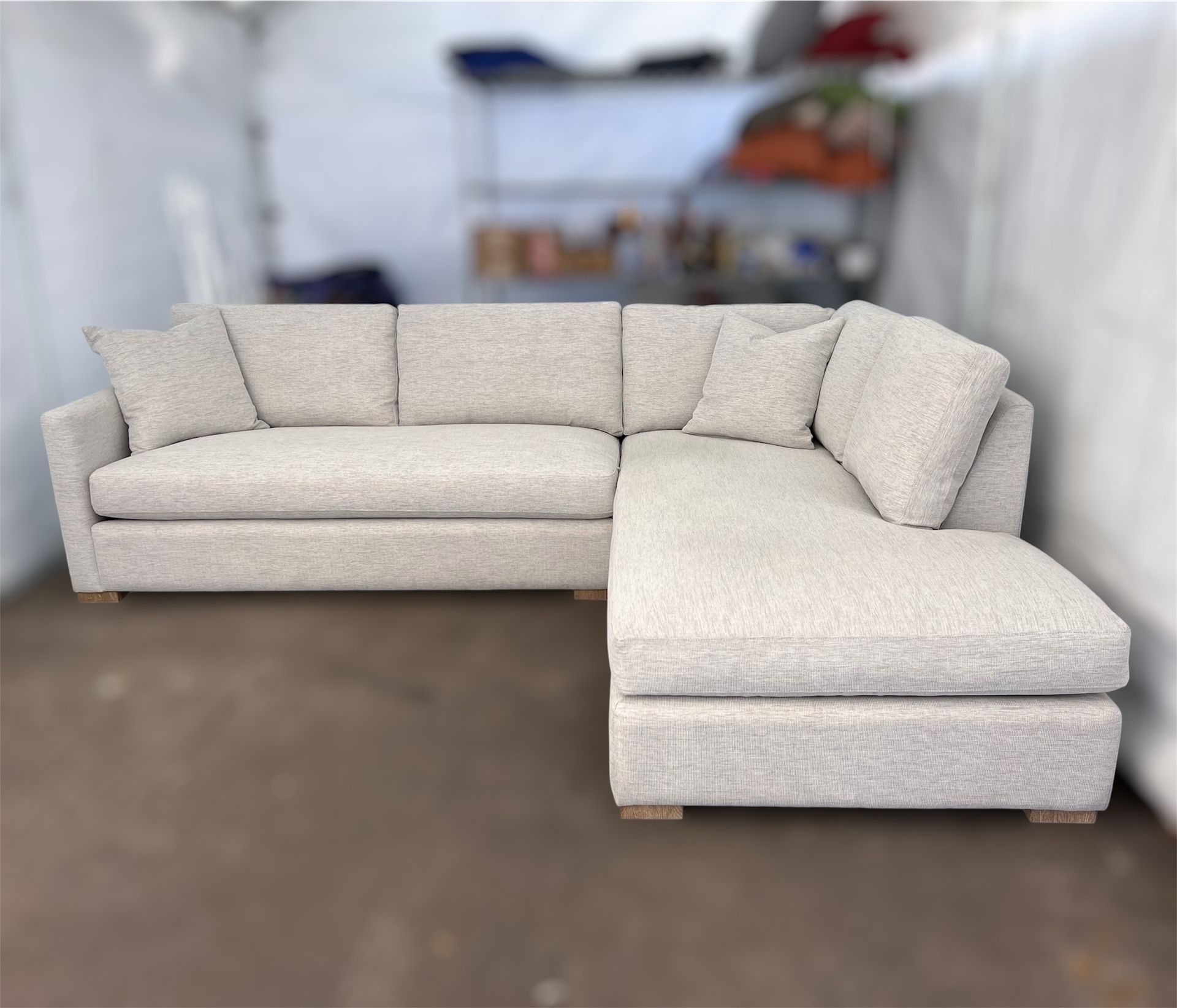 High Tier Clara 2-Piece Sectional Sofa Delivery Available