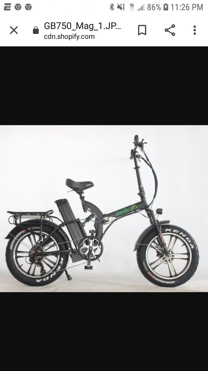Green bike 750 2020