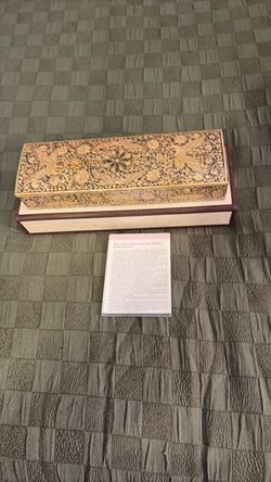 Hand-Carved Decorative Wooden Box (Charang Lacquer ware)