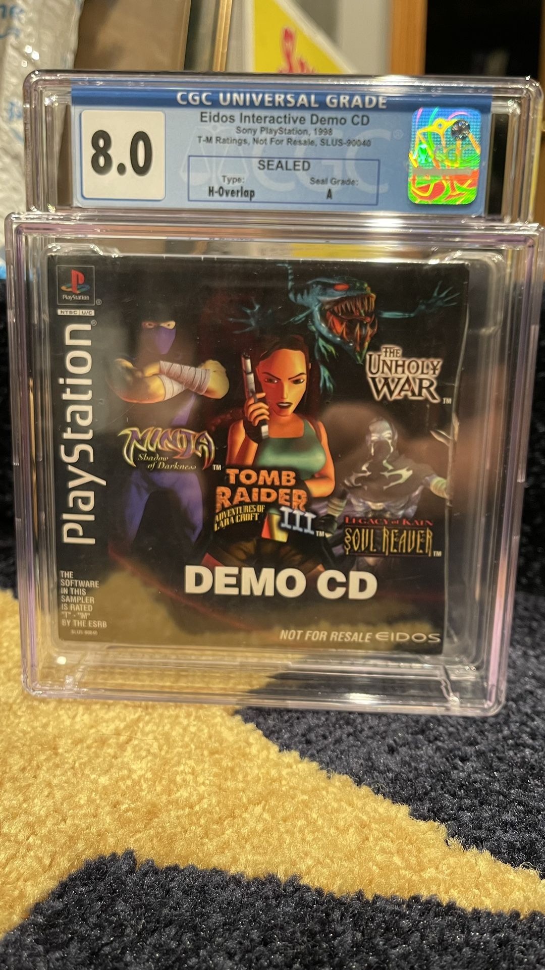RARE 1998 Eidos Interactive Demo CD Factory Sealed Graded Near Mint