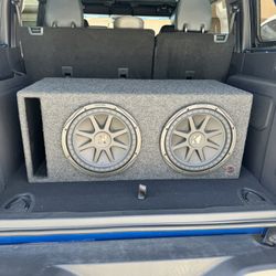 Subwoofers, Box and Amplifier