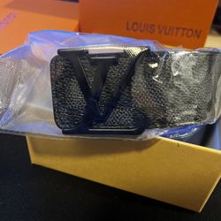 LV Belt Black Buckle