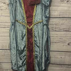 NWT blue renaissance Costume Dress size medium 